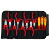 Knipex 11 Piece Electrician Tool Kit Tool Roll VDE 1000V Approved 00 19 41