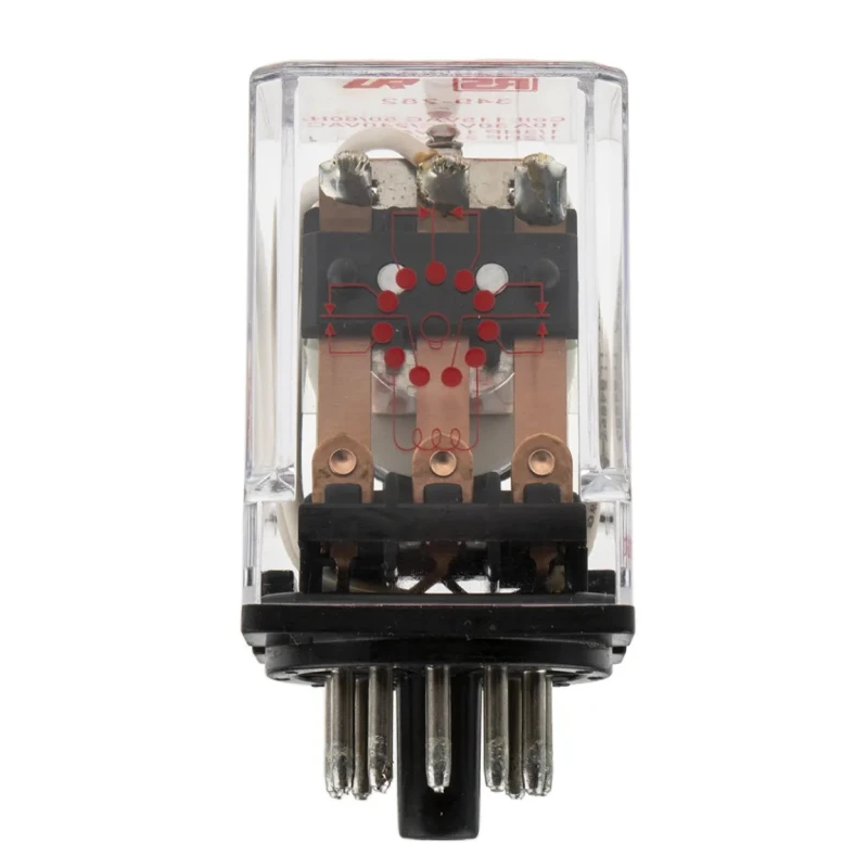 RS PRO Power Relay 3PDT, 115V AC Coil, 10A Switching Current, Silver Alloy Contacts 349-282