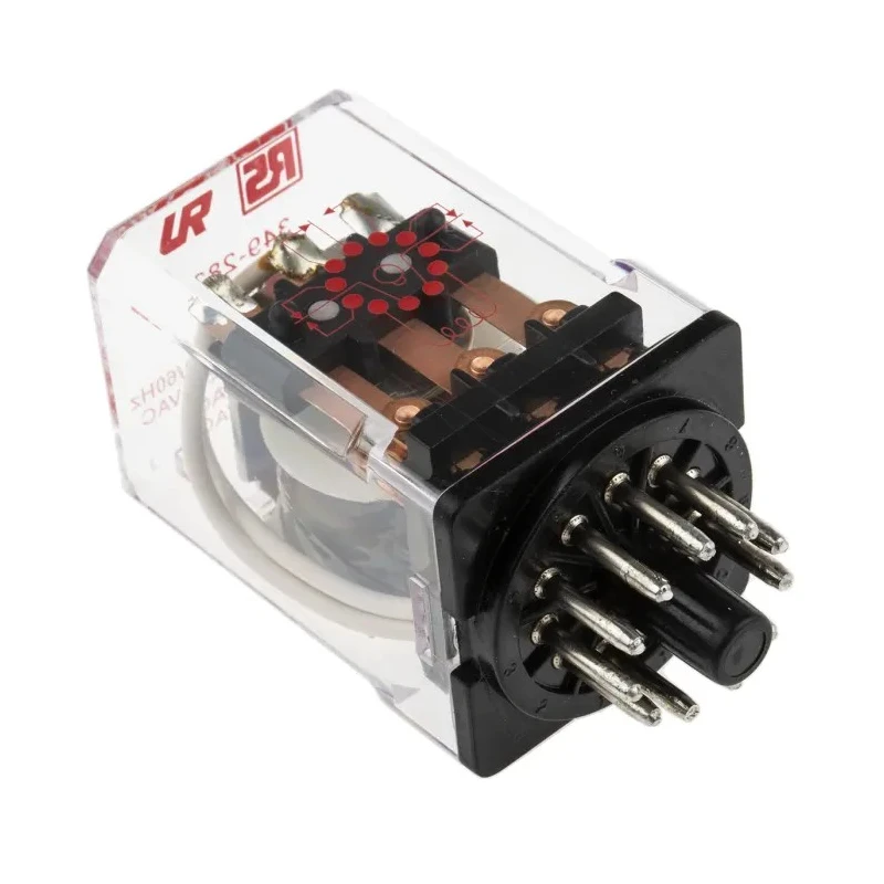 RS PRO Power Relay 3PDT, 115V AC Coil, 10A Switching Current, Silver Alloy Contacts 349-282