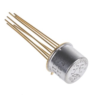 Teledyne Through Hole RF Relay, 12V DC Coil, DPDT, Gold Plated Contacts, 1A Contact Current 712-12