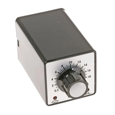 Tempatron 2B Series Timer Relay, 2-Contact DPDT, 24 V dc/ac, 0.5 to 20 s Timing Range, ON Delay Mode, 8-Pin 2BDE20SLP24VDC