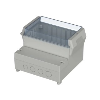 Bopla RegloCard-Plus Series Polycarbonate ABS Wall Box, IP65 Transparent Door, 166 mm x 161 mm x 121 mm 41170109 RCP 1700