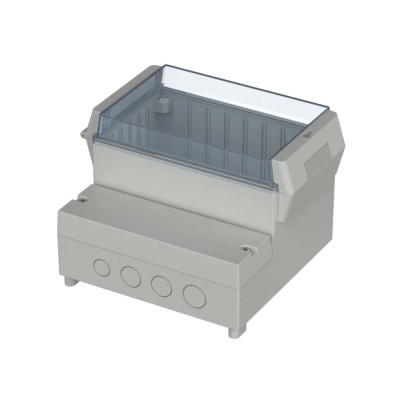Bopla RegloCard-Plus Series Polycarbonate ABS Wall Box, IP65 Transparent Door, 166 mm x 161 mm x 121 mm 41170109 RCP 1700