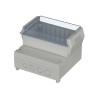 Bopla RegloCard-Plus Series Polycarbonate ABS Wall Box, IP65 Transparent Door, 166 mm x 161 mm x 121 mm 41170109 RCP 1700