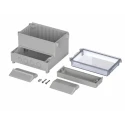 Bopla RegloCard-Plus Series Polycarbonate ABS Wall Box, IP65 Transparent Door, 166 mm x 161 mm x 121 mm 41170109 RCP 1700