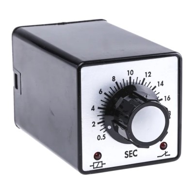 Tempatron 2B Series Timer Relay 2-Contact 110V AC 0.5 to 20 s 1-Function DPDT Switch Configuration 2BDE20SLP110VAC
