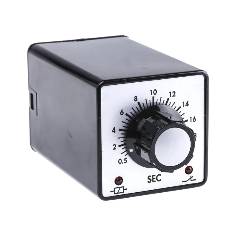 Tempatron 2B Series Timer Relay 2-Contact 110V AC 0.5 to 20 s 1-Function DPDT Switch Configuration 2BDE20SLP110VAC