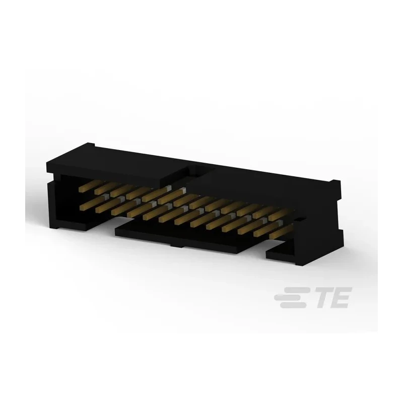 TE Connectivity 5103309-6 Series Straight Through Hole PCB Header, 26 Contacts, 2.54 mm Pitch, 2 Row, Shrouded