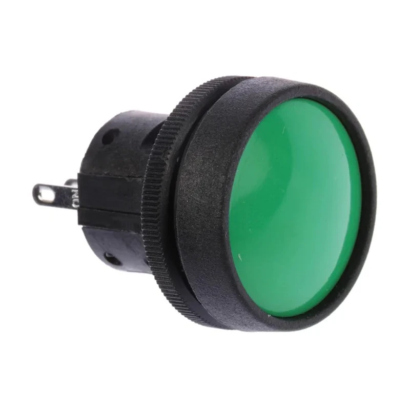 ITW Switches 76-91 Series Panel Mount Momentary Push Button Switch Green Actuator SPDT 22.5 mm Cutout IP67 76-9113/439088