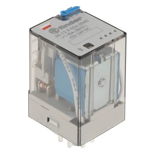 Finder Power Relay 24V DC Coil 10A Switching Current DPDT 60.12.9.024.0040