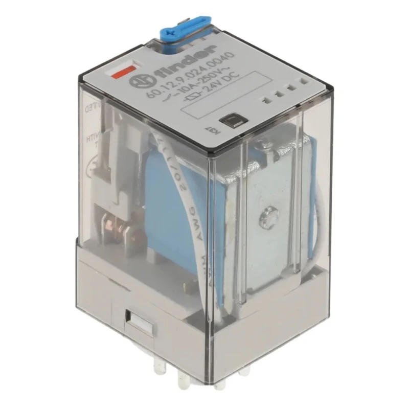 Finder Power Relay 24V DC Coil 10A Switching Current DPDT 60.12.9.024.0040