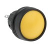 ITW Switches 76-91 Series Momentary Panel Mount Push Button Switch, Yellow Actuator, 22.5 mm Cutout, SPDT 76-9115/439088