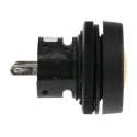 ITW Switches 76-91 Series Momentary Panel Mount Push Button Switch, Yellow Actuator, 22.5 mm Cutout, SPDT 76-9115/439088