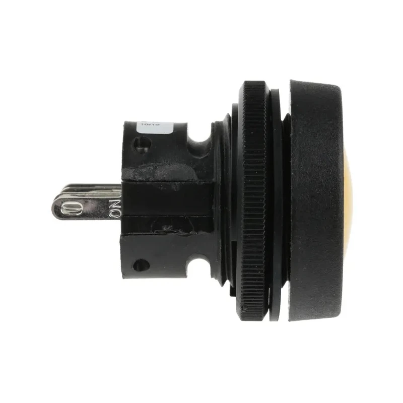 ITW Switches 76-91 Series Momentary Panel Mount Push Button Switch, Yellow Actuator, 22.5 mm Cutout, SPDT 76-9115/439088