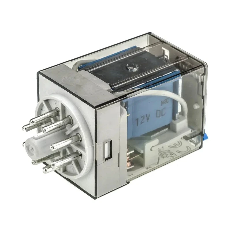 Finder 60 Series Power Relay, 12V DC Coil, 10A Switching Current, DPDT, PCB Pin Terminals 60.12.9.012.0040