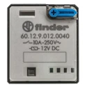 Finder 60 Series Power Relay, 12V DC Coil, 10A Switching Current, DPDT, PCB Pin Terminals 60.12.9.012.0040