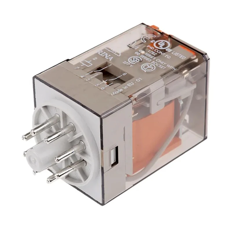 Finder Power Relay 48V AC Coil, 10A Switching Current, DPDT Contact Configuration 60.12.8.048.0040