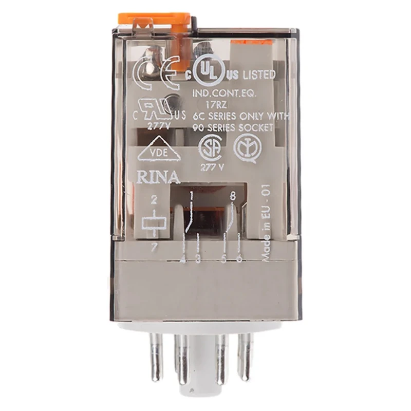 Finder Power Relay 48V AC Coil, 10A Switching Current, DPDT Contact Configuration 60.12.8.048.0040