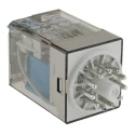 Finder Power Relay, 24V DC Coil Voltage, 10A Switching Current, 3PDT Contact Configuration, Silver Alloy 60.13.9.024.0040