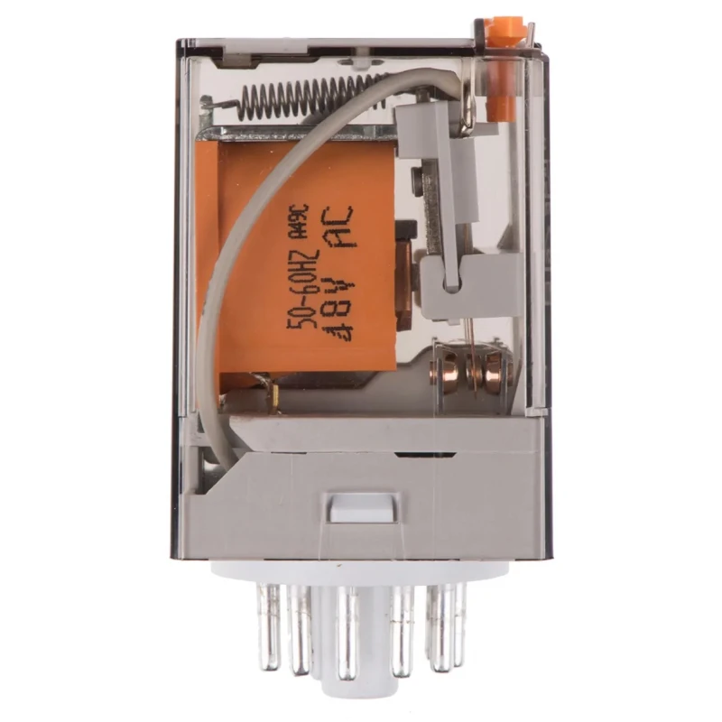 Finder Power Relay 48V AC Coil 10A Switching Current 3PDT PCB Pin Terminals 60.13.8.048.0040