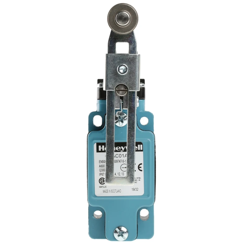 Honeywell Technologies GLA Series Adjustable Roller Lever Limit Switch 1 NC/1 NO IP67 Die Cast Zinc Housing 600V AC 