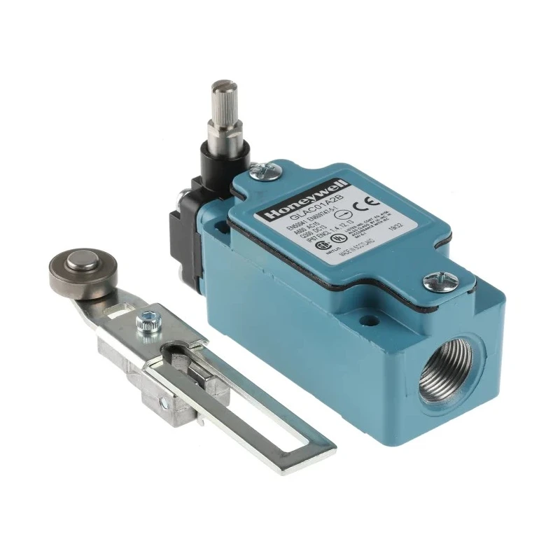 Honeywell Technologies GLA Series Adjustable Roller Lever Limit Switch 1 NC/1 NO IP67 Die Cast Zinc Housing 600V AC 