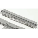 ERNI DIN 41612 64 Way Through Hole Solder Termination C/2 Sub Type, Gold over Nickel Contacts, Right Angle 374171 / 374171-E