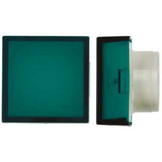 Saia-Burgess Green Square Push Button Lens for Use with TP2 Series 563211-605
