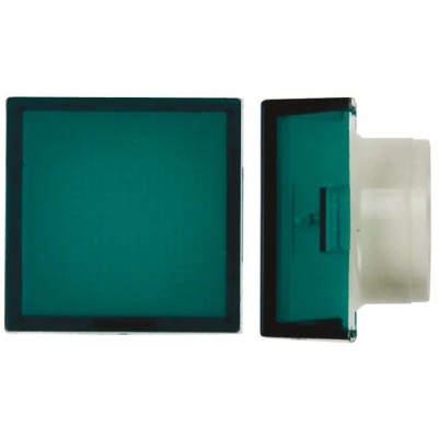 Saia-Burgess Green Square Push Button Lens for Use with TP2 Series 563211-605