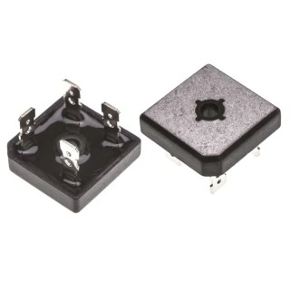 onsemi Bridge Rectifier, Through Hole Mount, 4-Pin Single Configuration, 1000 V VRRM, 300 A Peak Surge Current GBPC2510