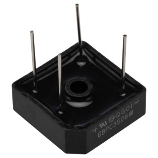 onsemi Bridge Rectifier GBPC3506W 600 V 400 A 4-Pin Single Through Hole GBPC Package