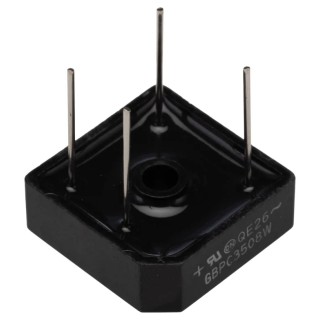 onsemi Bridge Rectifier, 800 V Peak Reverse Voltage, 400 A Surge Current, 4-Pin Through Hole GBPC3508W