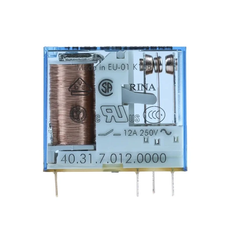 Finder Power Relay 12V DC Coil 10A Switching Current SPDT 40.31.7.012.0000