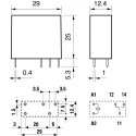 Finder Power Relay 12V DC Coil 10A Switching Current SPDT 40.31.7.012.0000