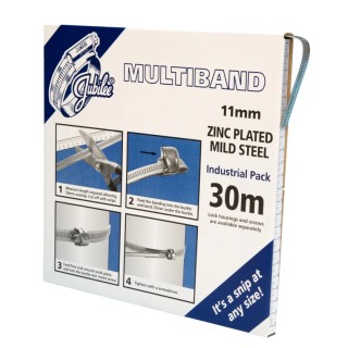 Jubilee Zinc Plated Mild Steel Hex Screw Hose Clip 11mm MB1702