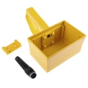 Rose Yellow Polyamide Handheld Enclosure with Integral Battery Compartment and Display Window, IP65, 85 mm x 211 mm 292140000