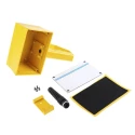 Rose Yellow Polyamide Handheld Enclosure with Integral Battery Compartment and Display Window, IP65, 85 mm x 211 mm 292140000