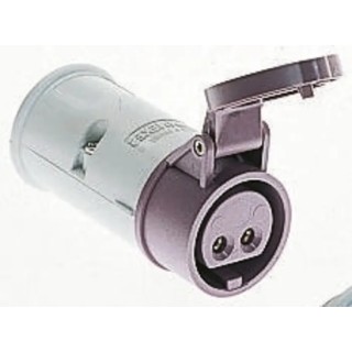 MENNEKES Industrial Power Connector Cable Mount, Rated at 16A, 25V, IP44, Purple, 3 Pole IP44 