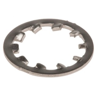 RS PRO Stainless Steel Plain Internal Tooth Shakeproof Washer, M12, DIN 6797J 187-0642