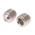 RS PRO Stainless Steel M4 x 4 mm Grub Screw Plain Cup 187-0709