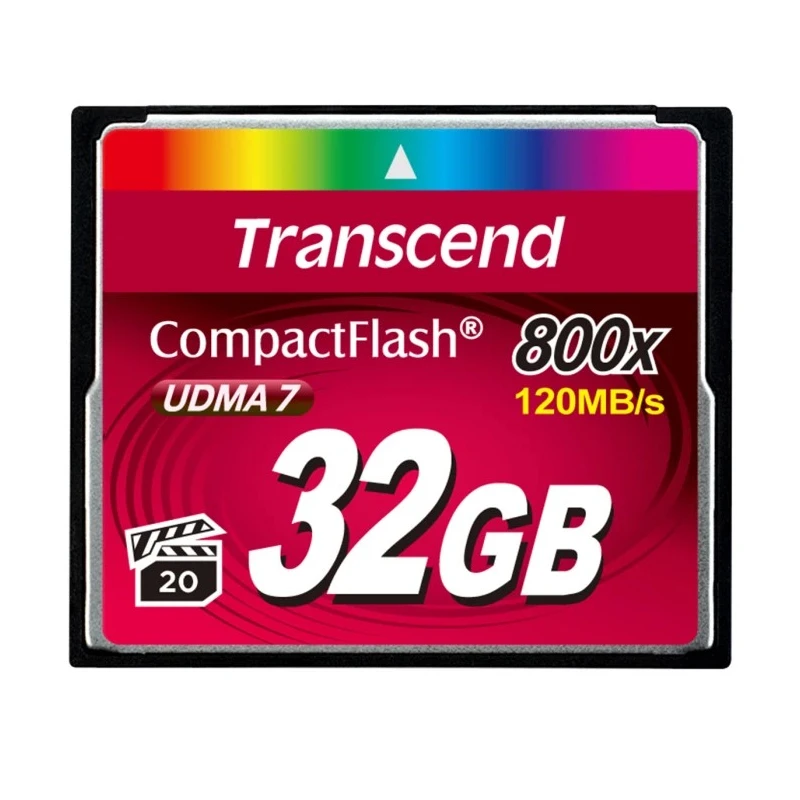 Transcend 32 GB MLC Compact Flash Card 120Mbps Read Speed 60Mbps Write Speed TS32GCF800