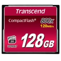 Transcend Compact Flash Card 128 MB MLC NAND Flash 800x Speed Rating TS128GCF800