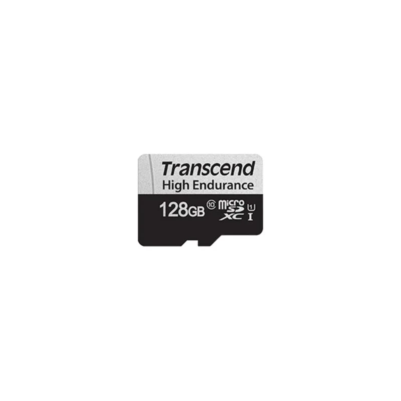 Transcend 128 GB MicroSDXC High Endurance microSD Memory Card Class 10 TS128GUSD350V