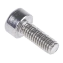 RS PRO Plain Stainless Steel Hex Socket Cap Screw M3 x 8 mm 187-1213