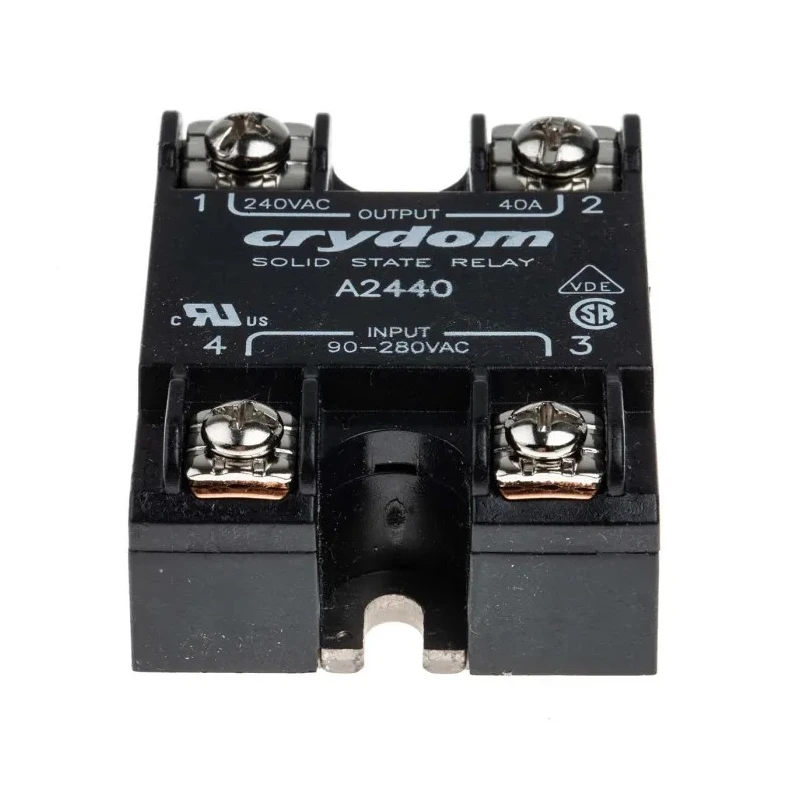 Crydom 1 Series Solid State Relay Panel Mount 40A Load Current 280 Vrms Load Voltage 280 Vrms Control Voltage A2440