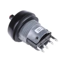 ITW Switches 76-94 Series Illuminated Push Button Switch Rotary Lever Panel Mount 22 mm Cutout SPDT Clear 76-9470/439088R
