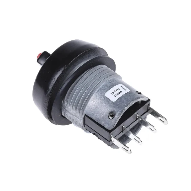 ITW Switches 76-94 Series Illuminated Push Button Switch Rotary Lever Panel Mount 22 mm Cutout SPDT Clear 76-9470/439088R