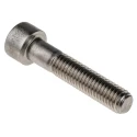 RS PRO Plain Stainless Steel Hex Socket Cap Screw M8 x 40 mm DIN 912 Grade A 187-1522