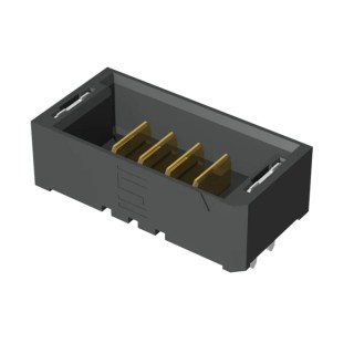 Samtec UMPT Series Straight Through Hole PCB Header, 4 Contacts, 2 mm Pitch, 1 Row, Shrouded UMPT-03-01.5-G-V-S-W-TR