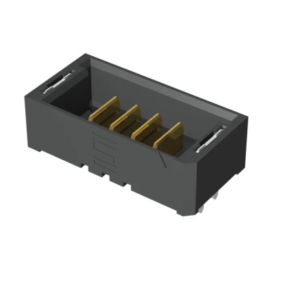 Samtec UMPT Series Straight Through Hole PCB Header, 4 Contacts, 2 mm Pitch, 1 Row, Shrouded UMPT-03-01.5-G-V-S-W-TR